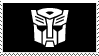 black autobot logo stamp